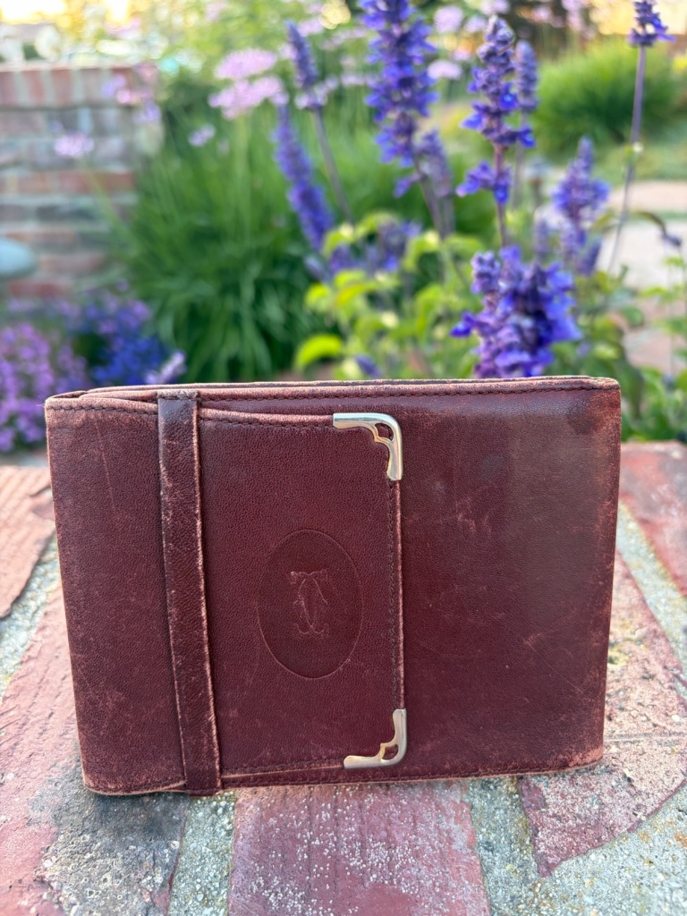 Cartier Paris Slim Leather Vintage Billfold Wallet Authentic